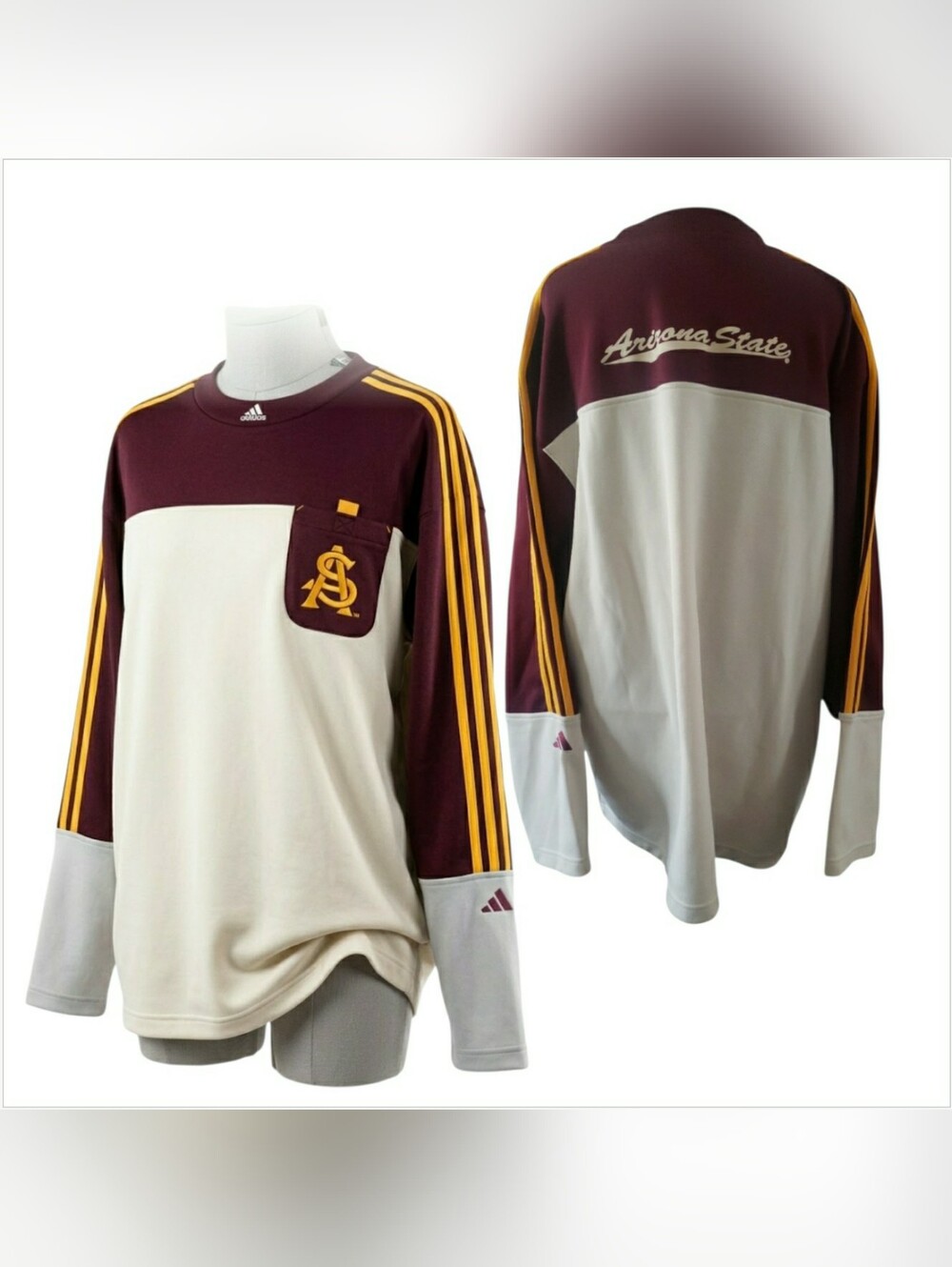 Rare Vintage Sun Devils Arizona State ASU Men XL Adidas Hockey Jersey
